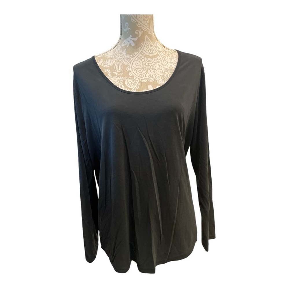 Ava & Viv Women’s Grey Size 1X Long Sleeve Top